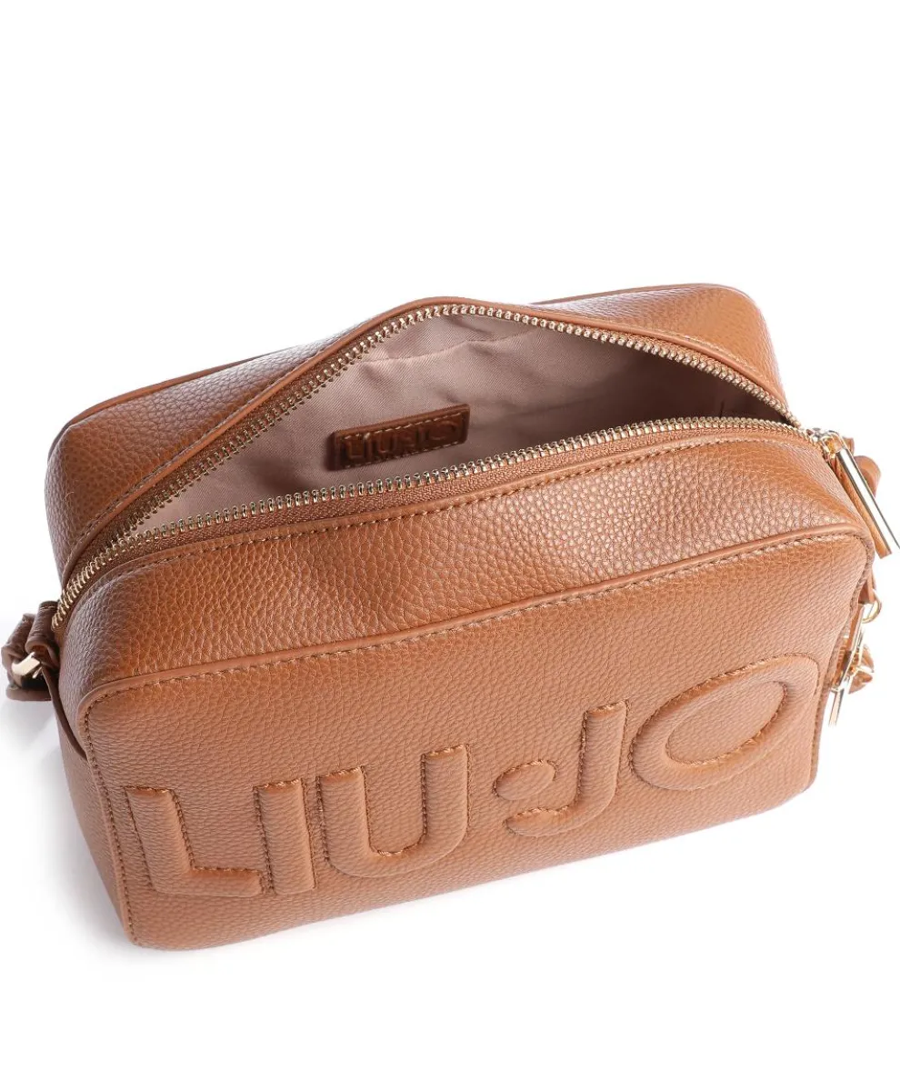 Logo Umhängetasche Lederimitat tan