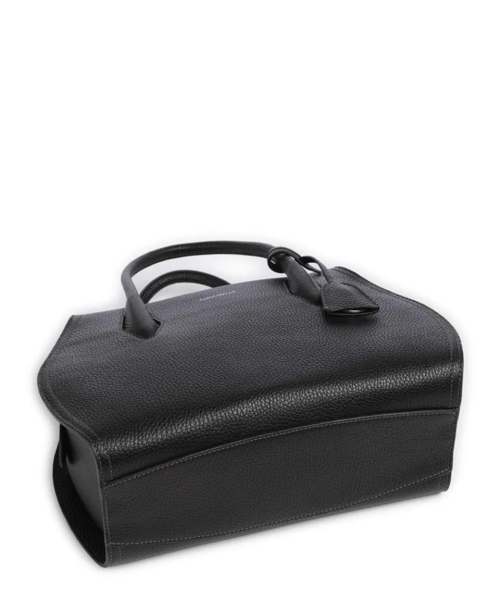 Lord Handtasche genarbtes Leder schwarz