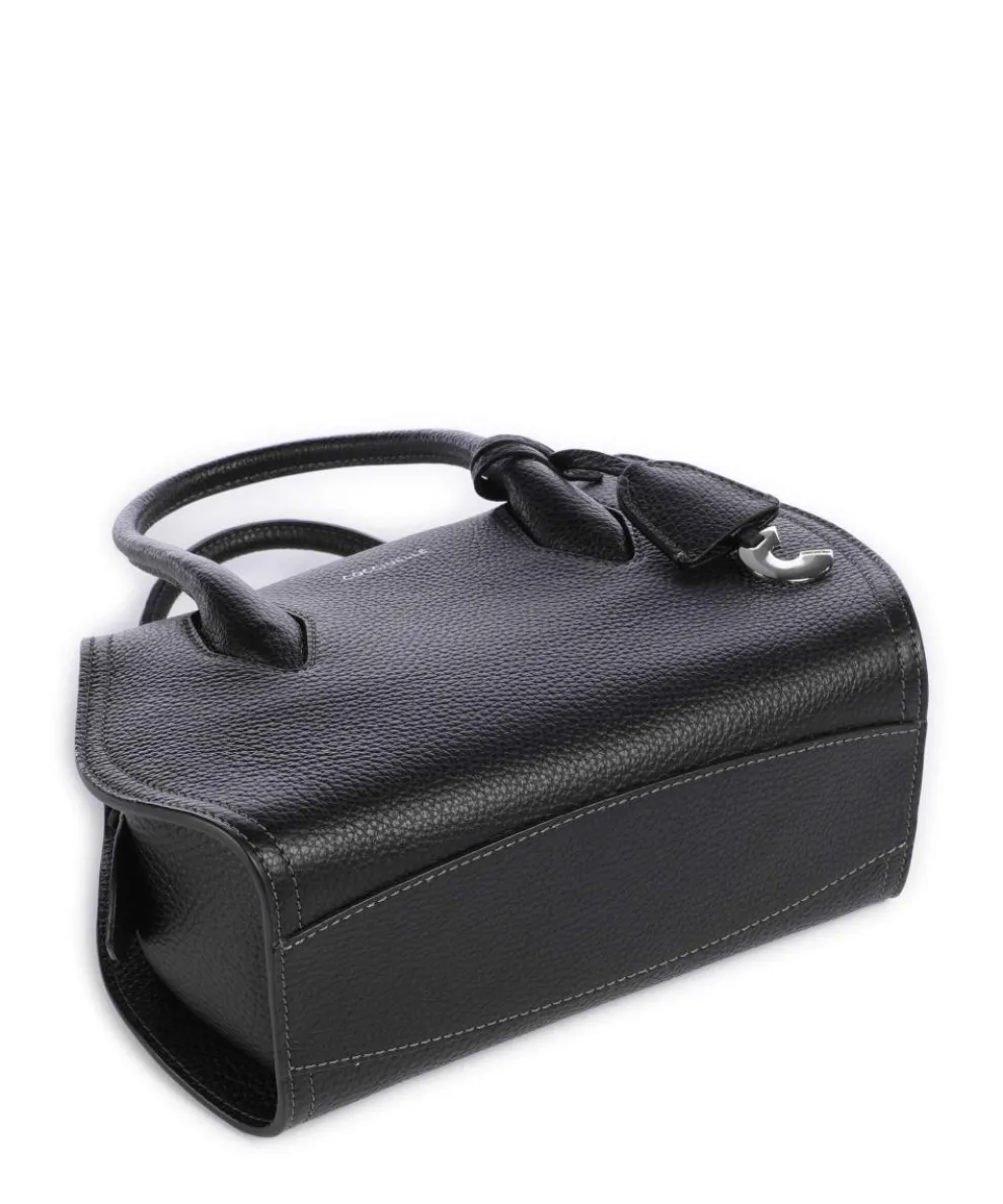 Lord Handtasche genarbtes Leder schwarz