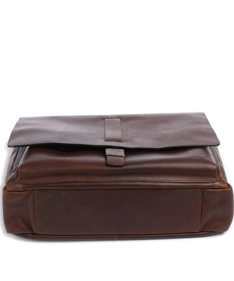 Loreto Kreon Aktentasche 14″ fein genarbtes Rindsleder braun