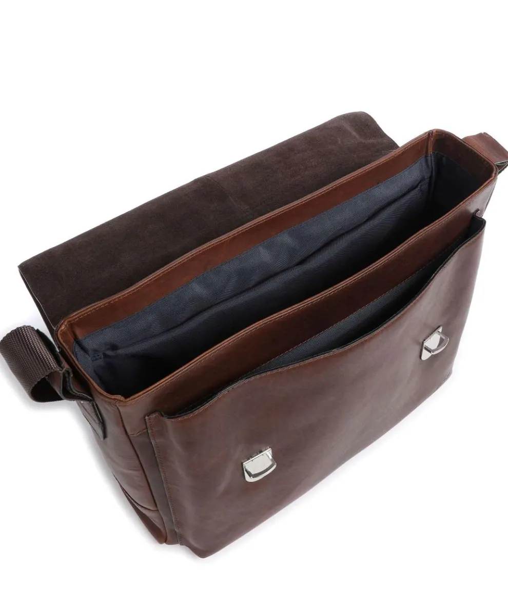 Loreto Kreon Aktentasche 14″ fein genarbtes Rindsleder braun