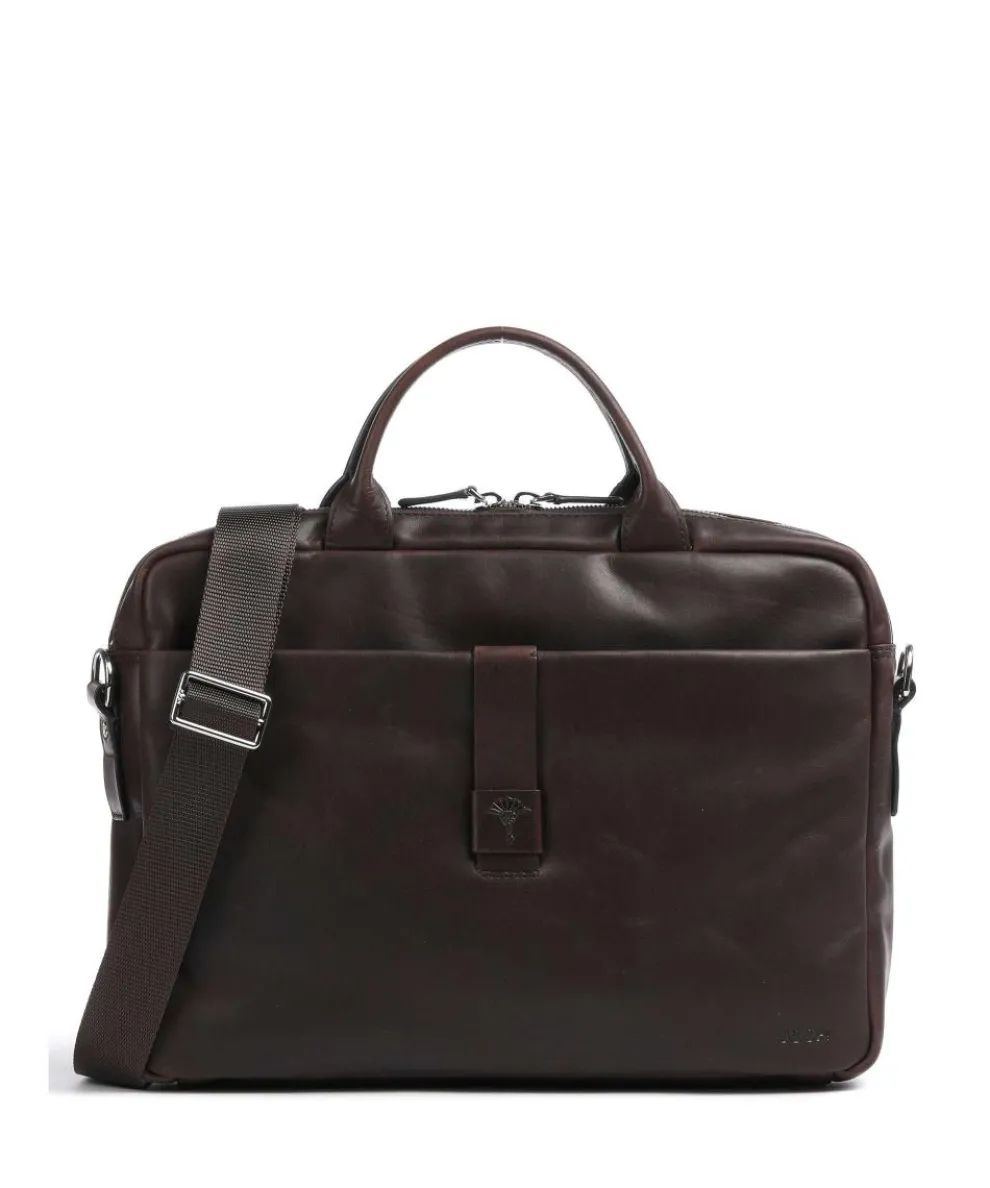Loreto Pandion Aktentasche 14″ Pull-Up Rindsleder dunkelbraun