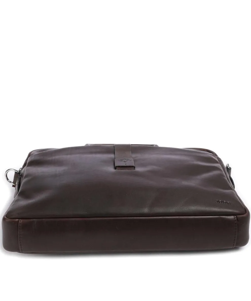 Loreto Pandion Aktentasche 14″ Pull-Up Rindsleder dunkelbraun