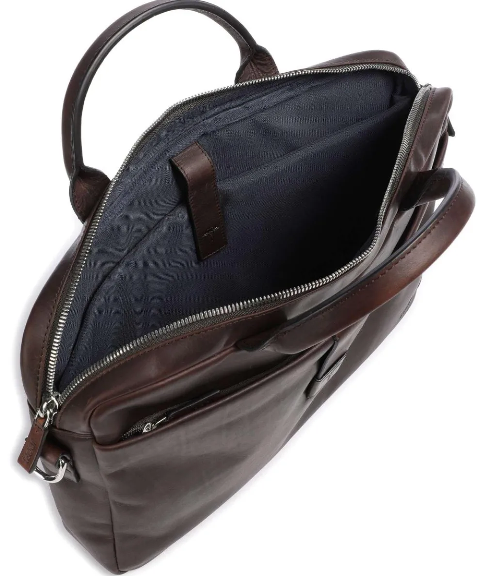 Loreto Pandion Aktentasche 14″ Pull-Up Rindsleder dunkelbraun
