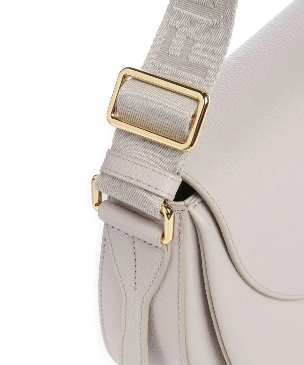 Lotus S Umhängetasche genarbtes Leder beige