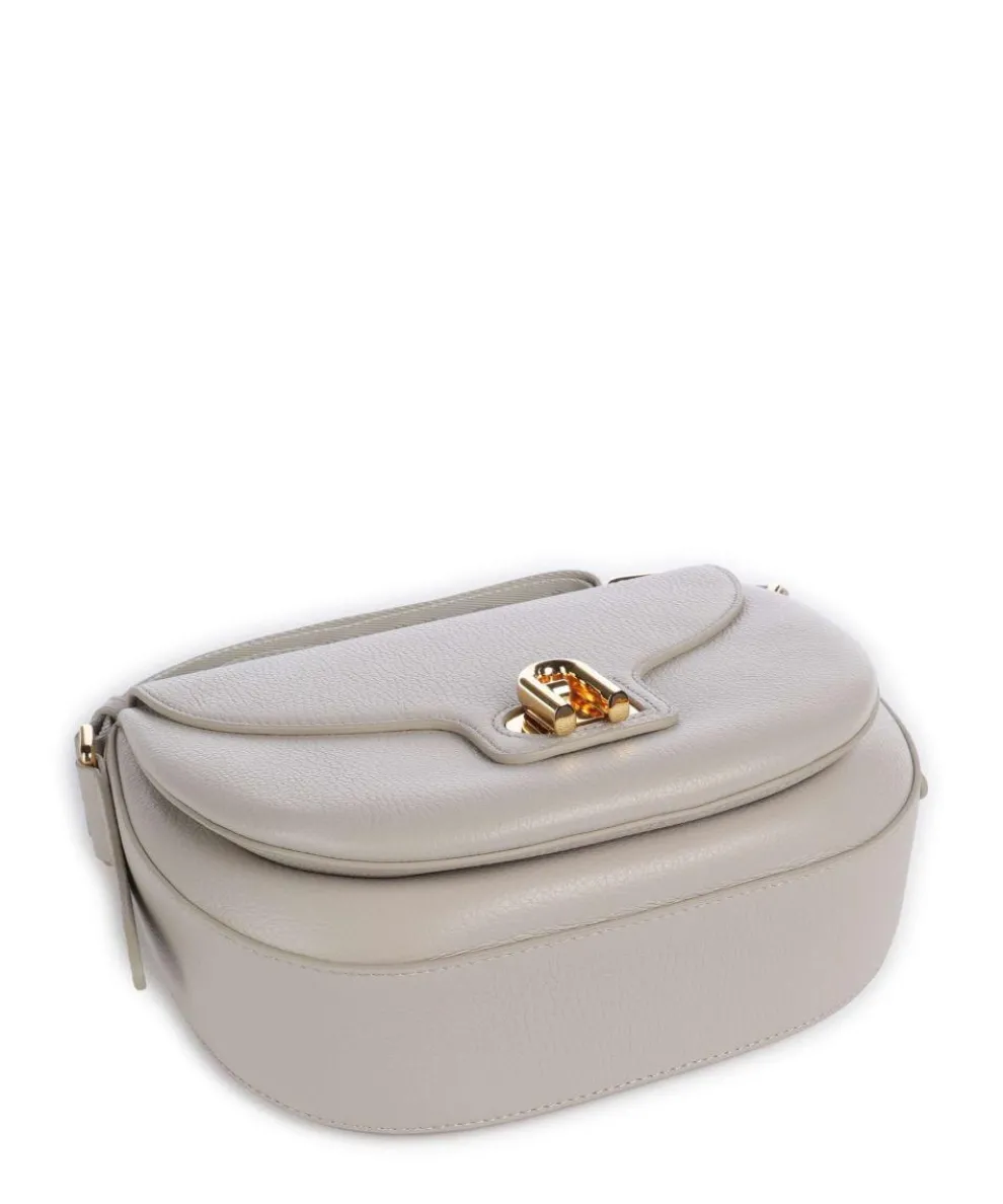 Lotus S Umhängetasche genarbtes Leder beige