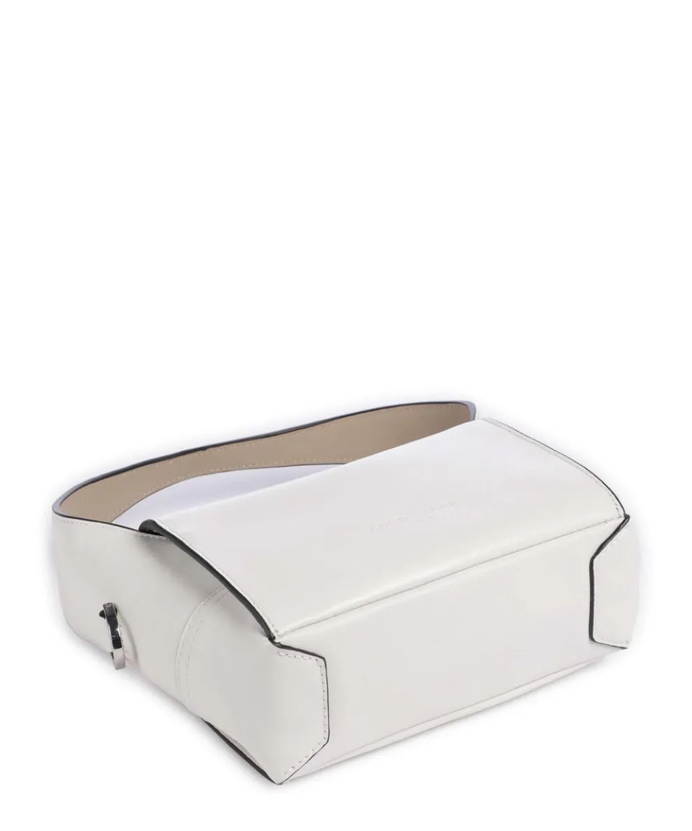 Lou 2 Calf Optic XS Umhängetasche fein genarbtes Leder weiß