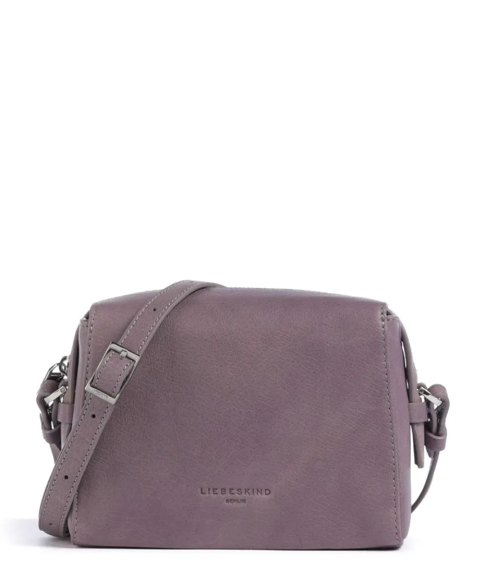 Lou 2 3D Leather S Umhängetasche genarbtes Rindsleder violett