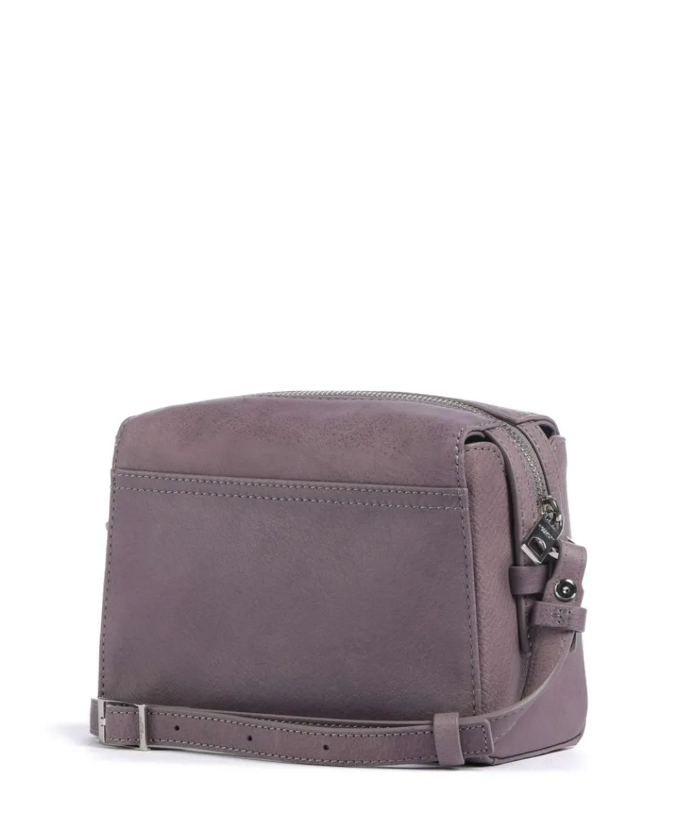 Lou 2 3D Leather S Umhängetasche genarbtes Rindsleder violett