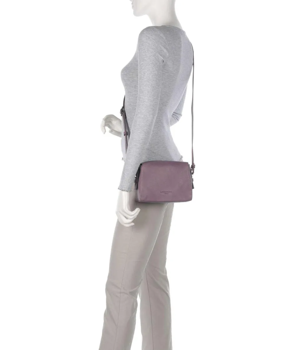 Lou 2 3D Leather S Umhängetasche genarbtes Rindsleder violett