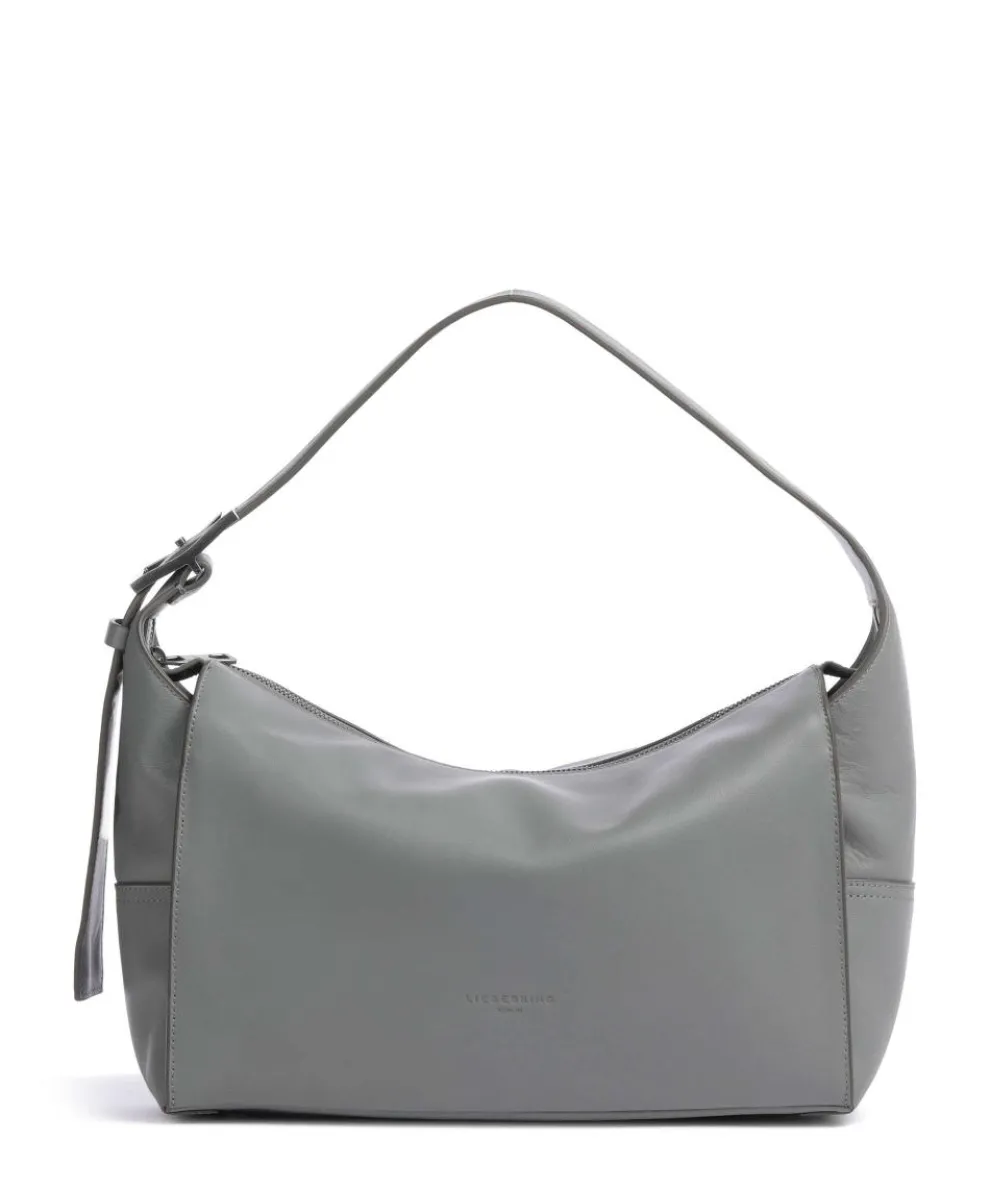 Lou Calf Optic M Beuteltasche fein genarbtes Kalbsleder grau