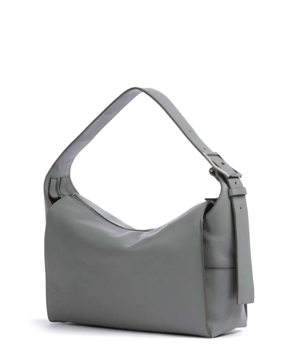 Lou Calf Optic M Beuteltasche fein genarbtes Kalbsleder grau