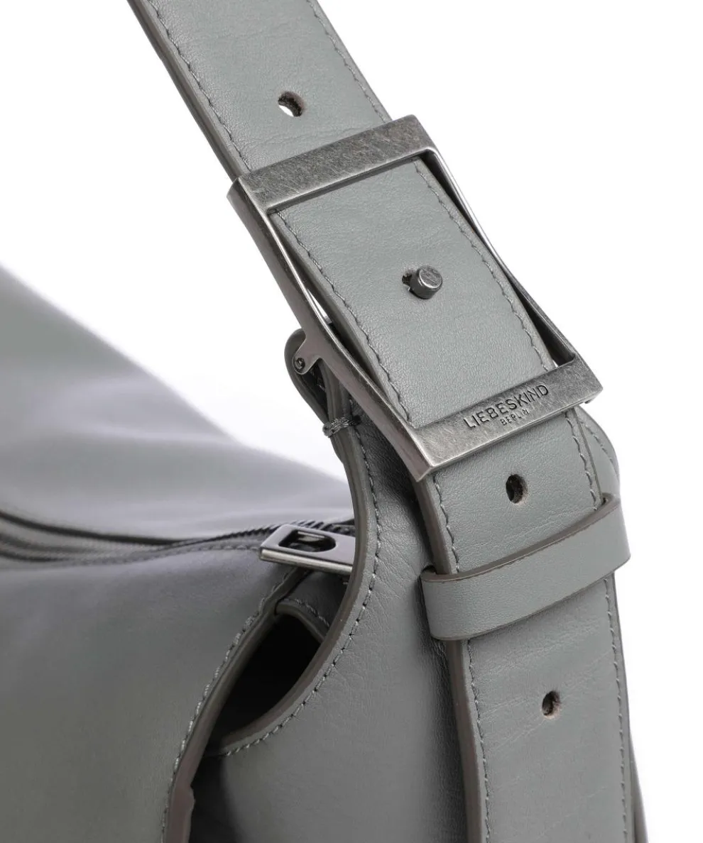 Lou Calf Optic M Beuteltasche fein genarbtes Kalbsleder grau