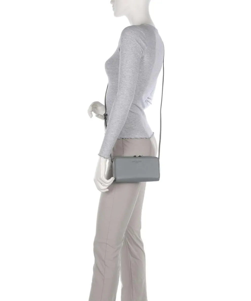 Lou Calf Optic XS Geldbörse Nappaleder grau