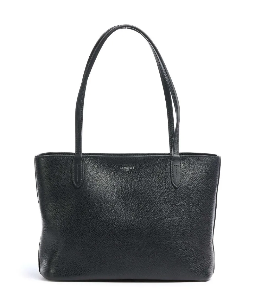 Louise Shopper genarbtes Leder schwarz