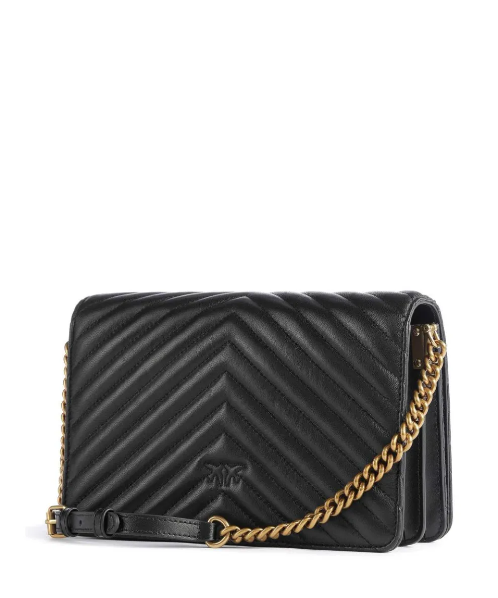 Love Click Classic Umhängetasche Schafsleder schwarz