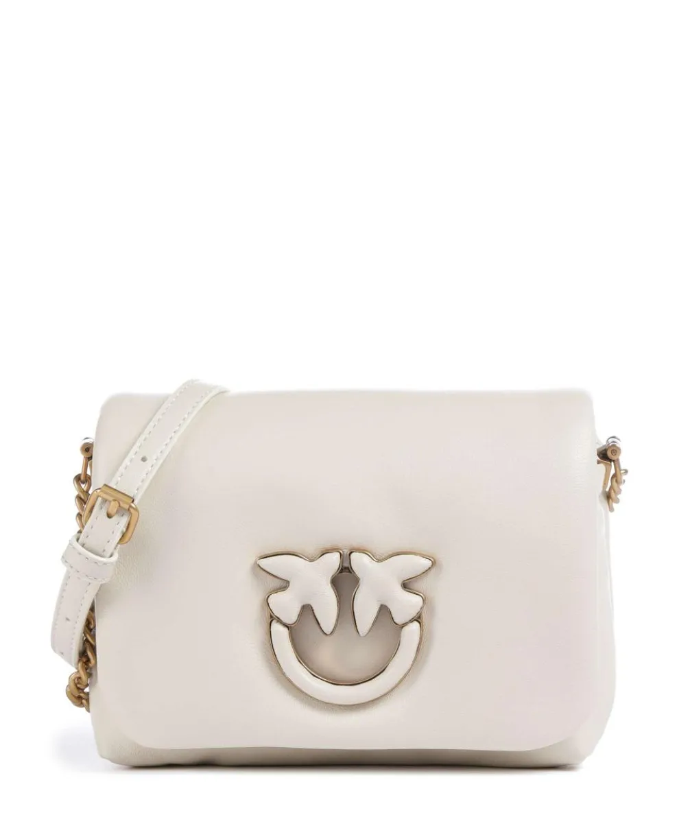 Love Click Puff Baby Umhängetasche Schafsleder elfenbein