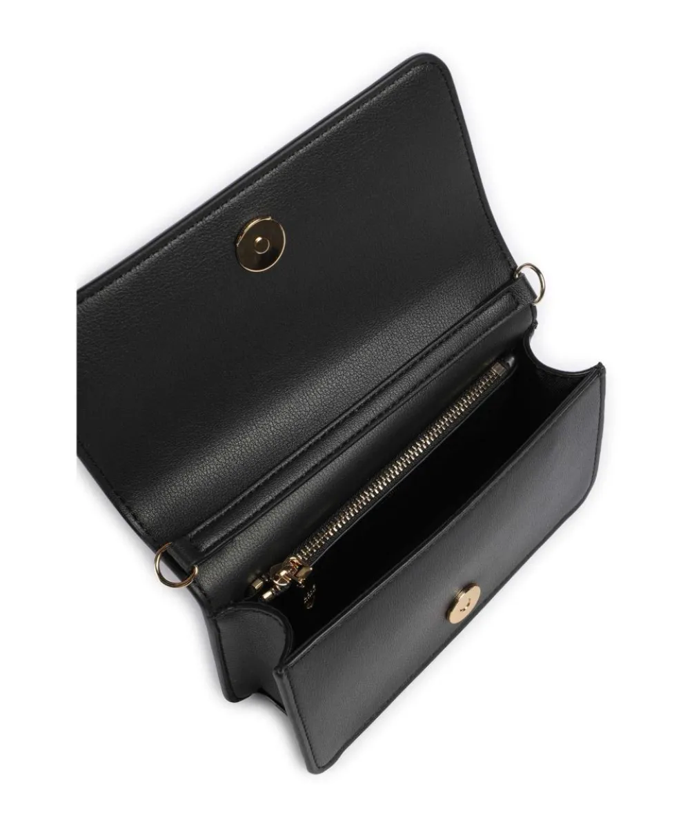 Love Embossed Umhängetasche Lederimitat schwarz