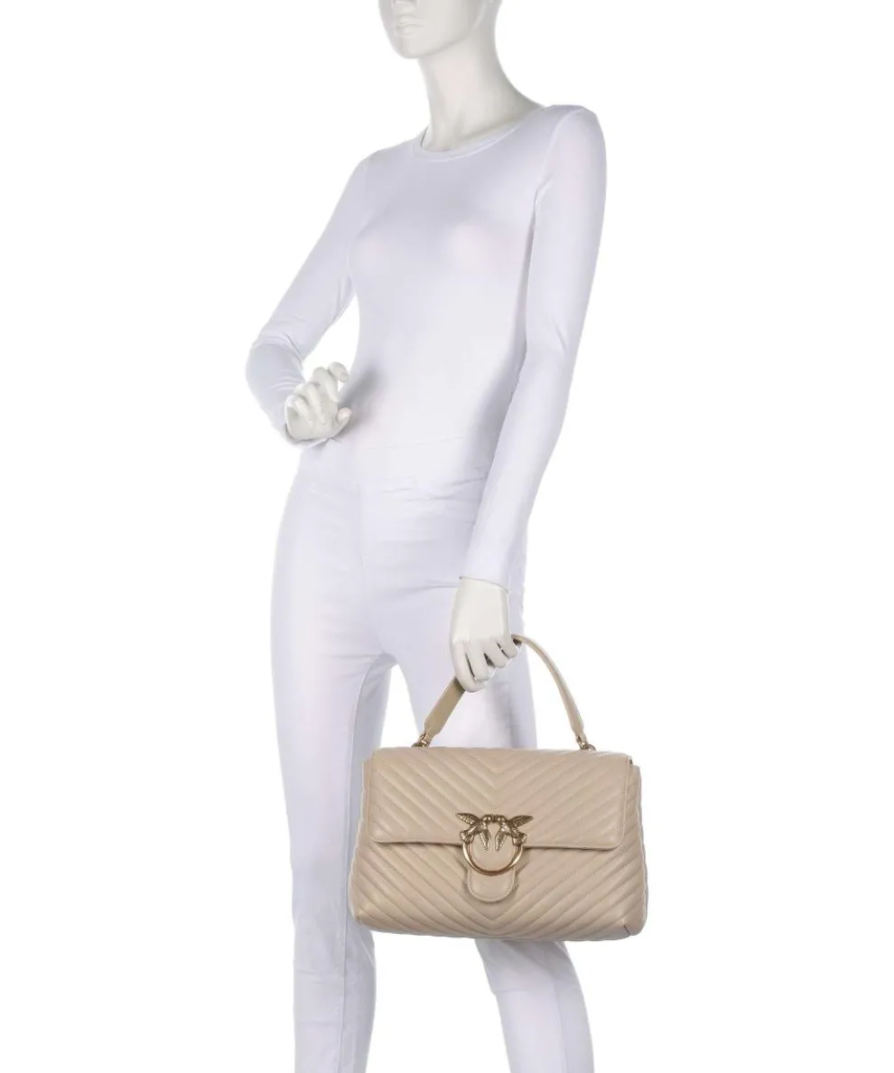 Love Lady Puff Big Handtasche Schafsleder nude