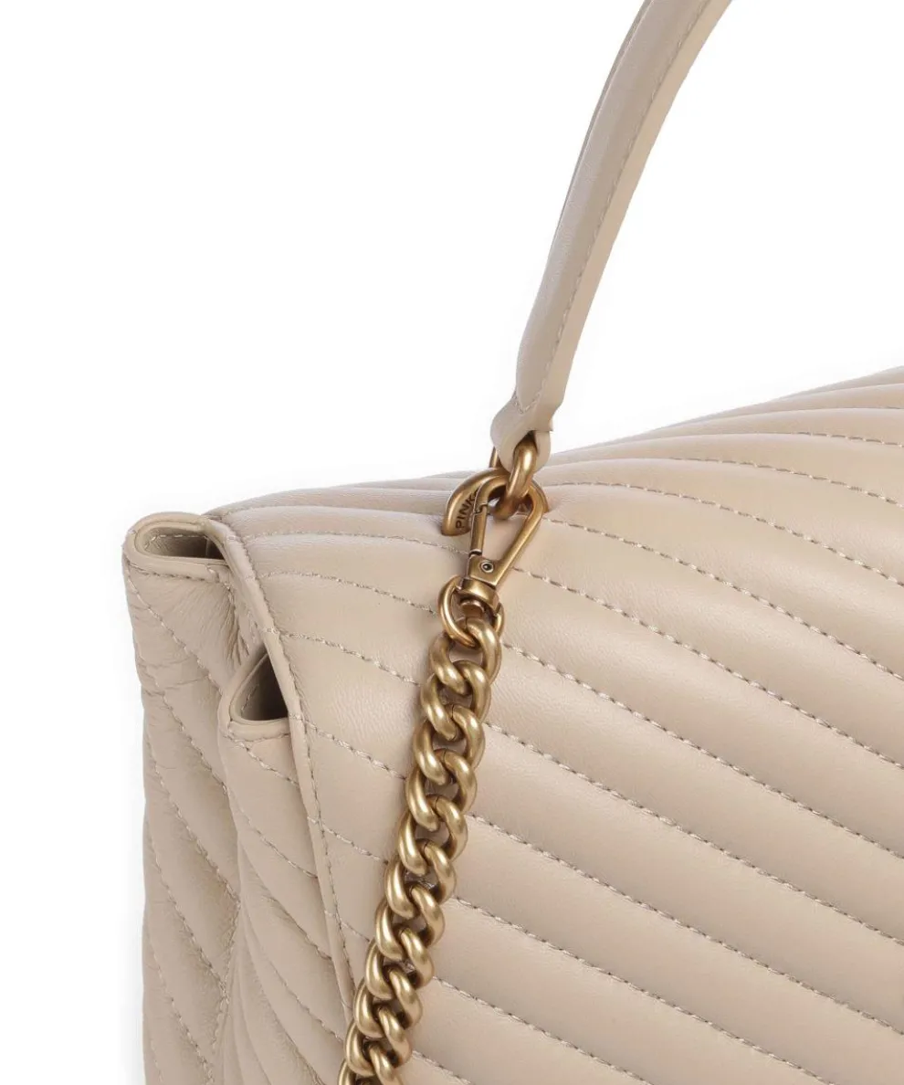 Love Lady Puff Big Handtasche Schafsleder nude