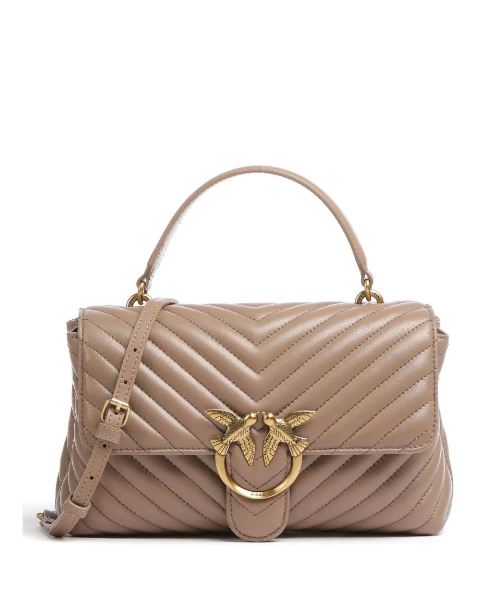 Love Lady Puff Classic Handtasche Schafsleder hellbraun