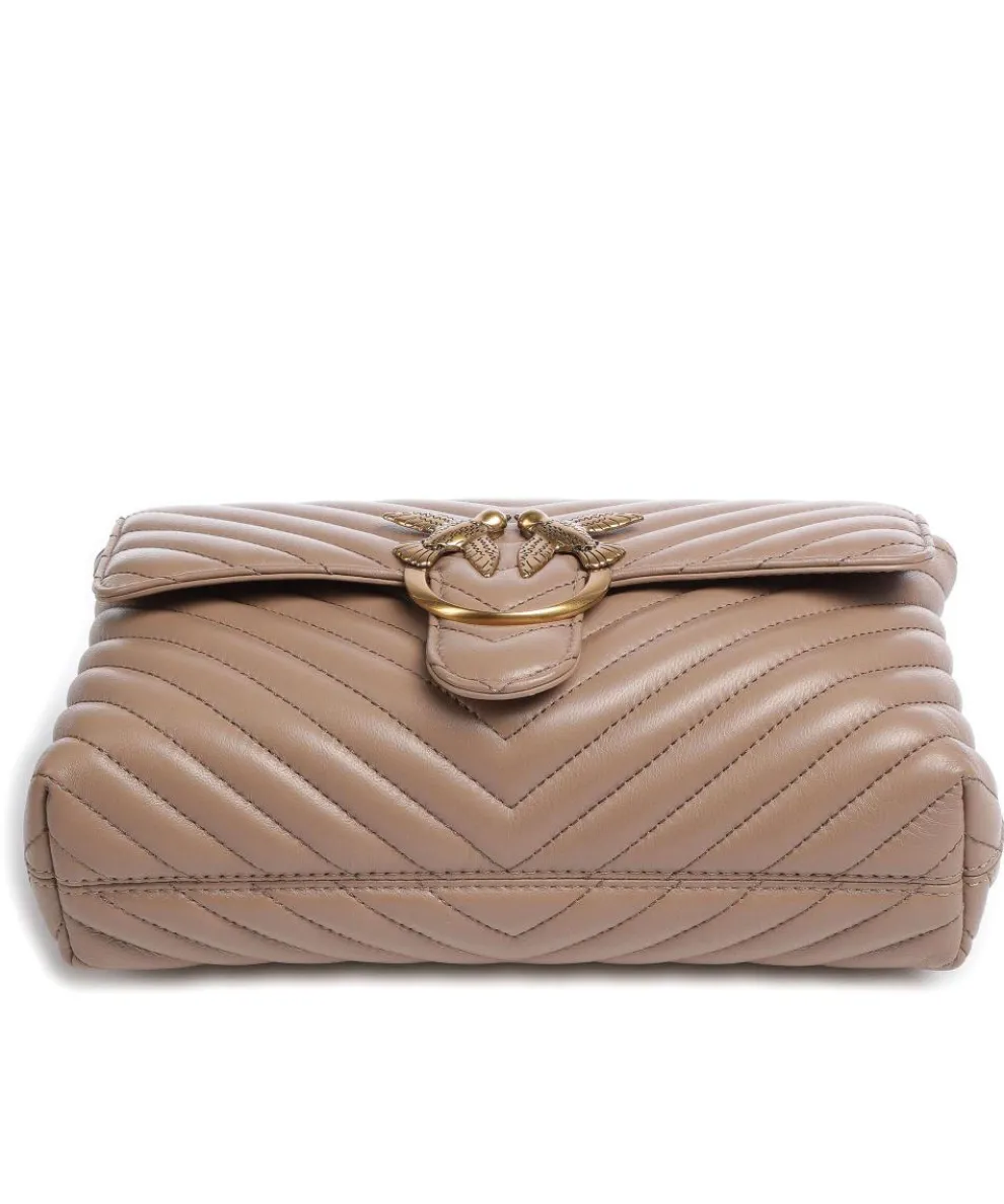 Love Lady Puff Classic Handtasche Schafsleder hellbraun