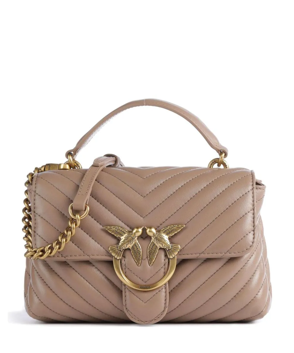 Love Lady Puff Mini Handtasche Schafsleder hellbraun