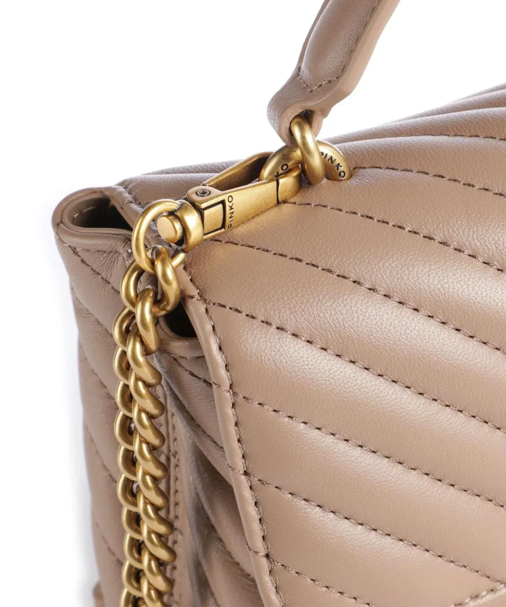 Love Lady Puff Mini Handtasche Schafsleder hellbraun