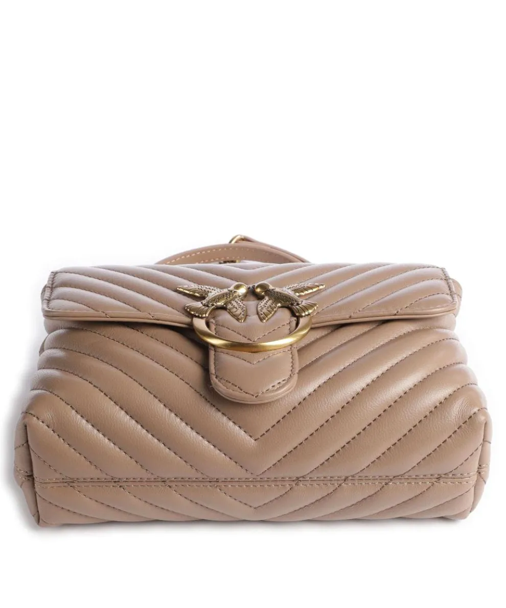 Love Lady Puff Mini Handtasche Schafsleder hellbraun