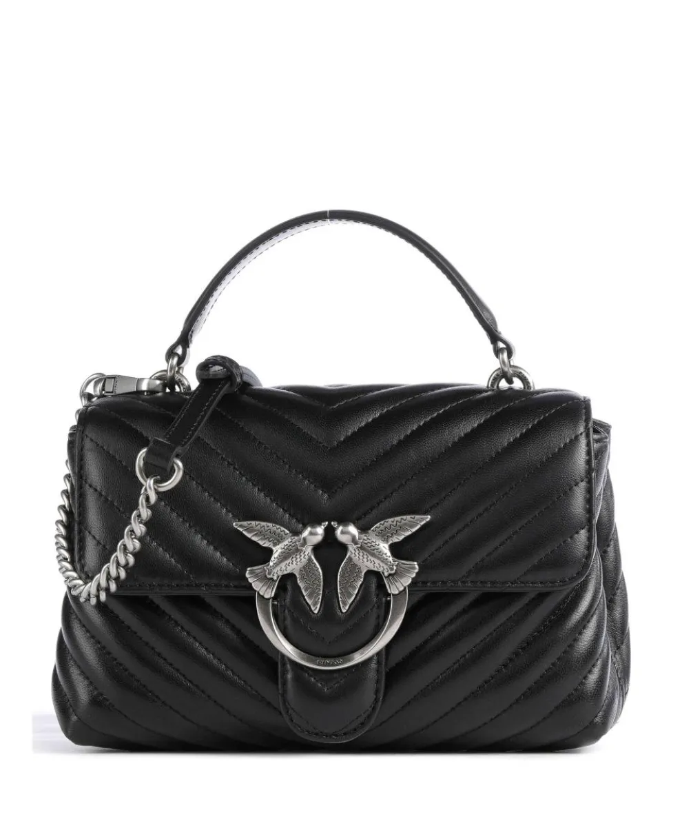 Love Lady Puff Mini Handtasche Schafsleder schwarz