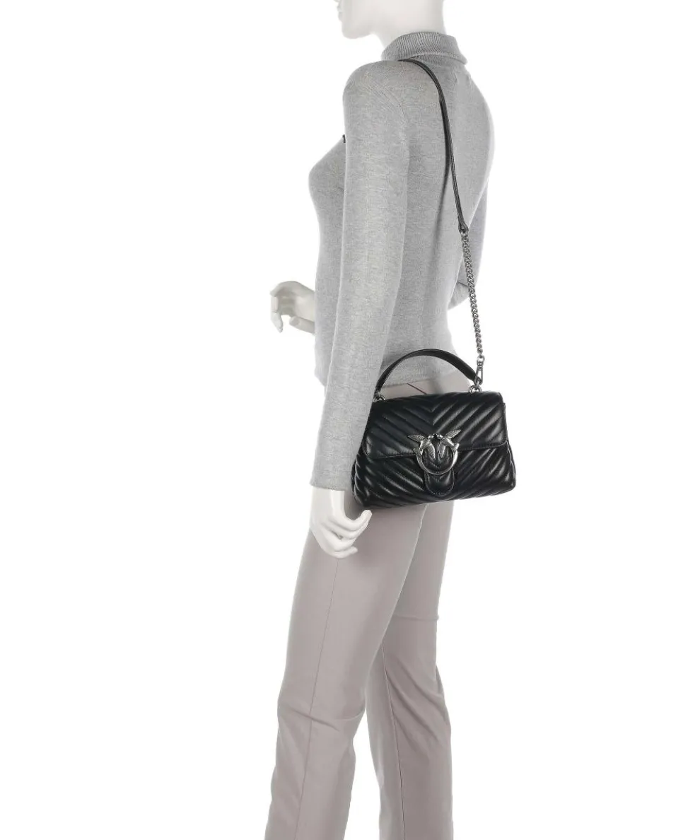 Love Lady Puff Mini Handtasche Schafsleder schwarz