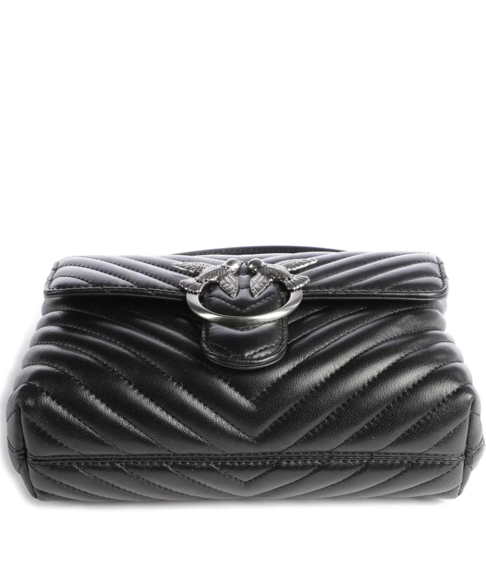 Love Lady Puff Mini Handtasche Schafsleder schwarz