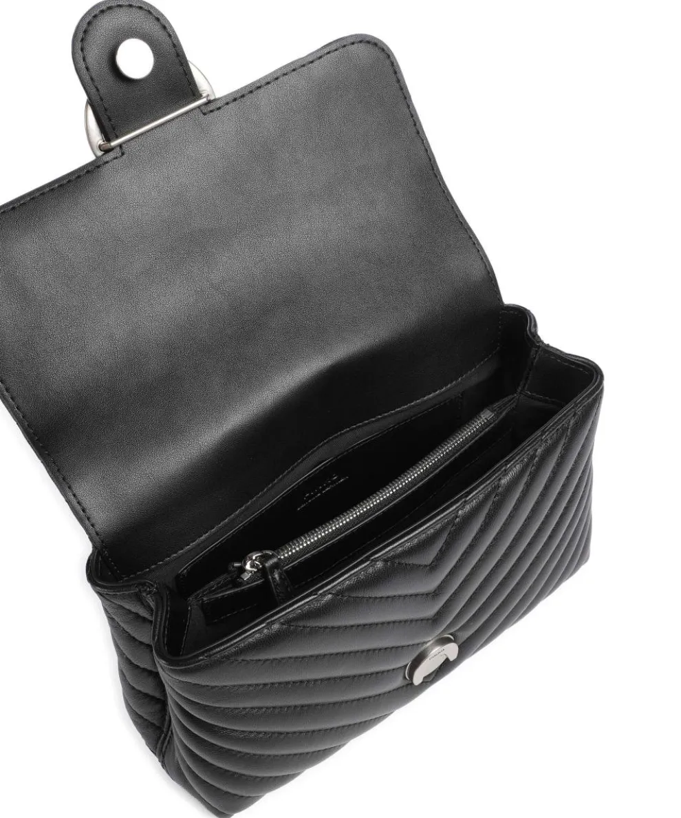 Love Lady Puff Mini Handtasche Schafsleder schwarz