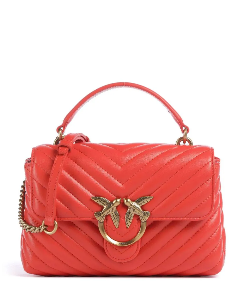 Love Lady Puff Mini Handtasche Schafsleder orange