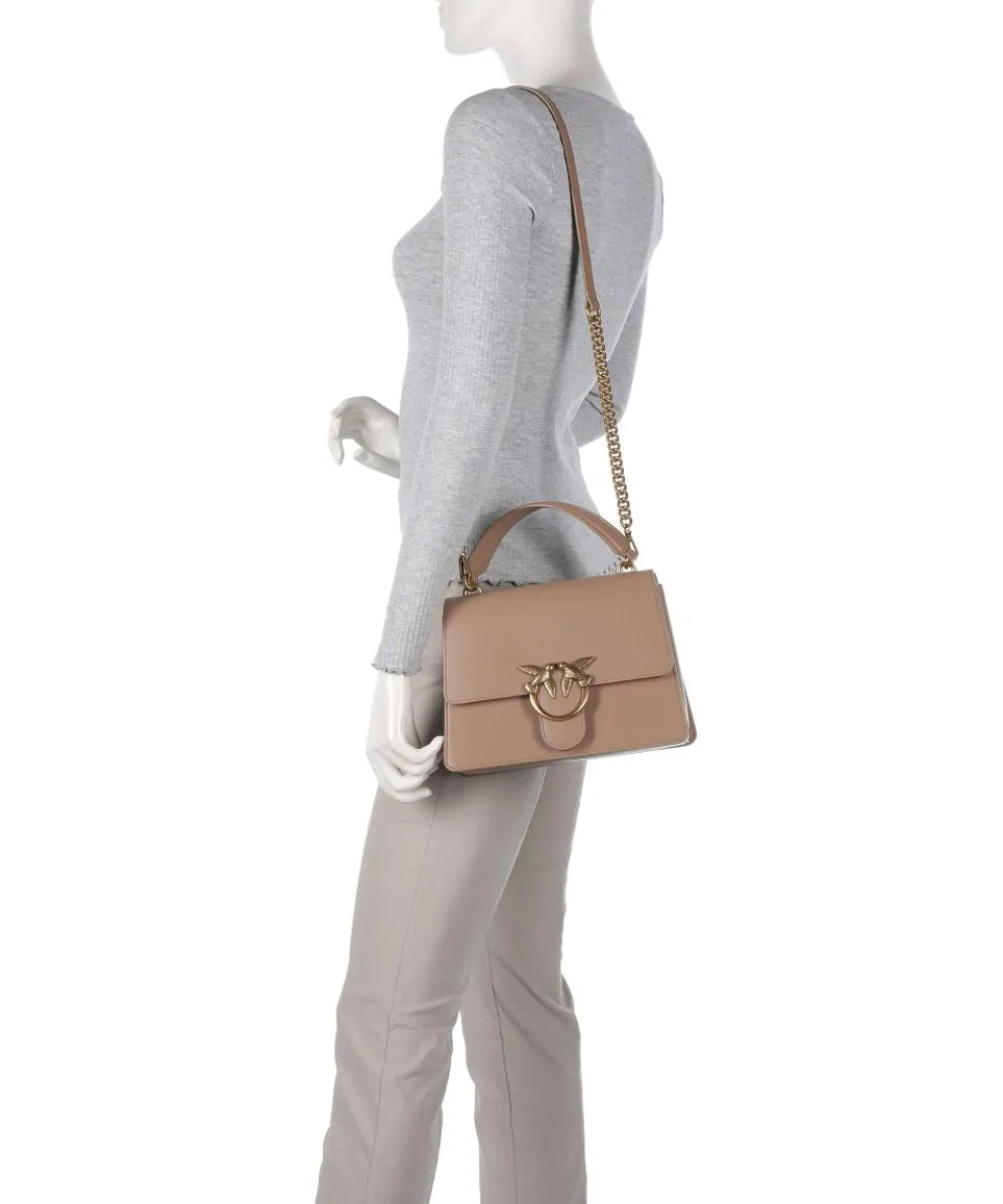Love One Classic Handtasche fein genarbtes Rindsleder braun