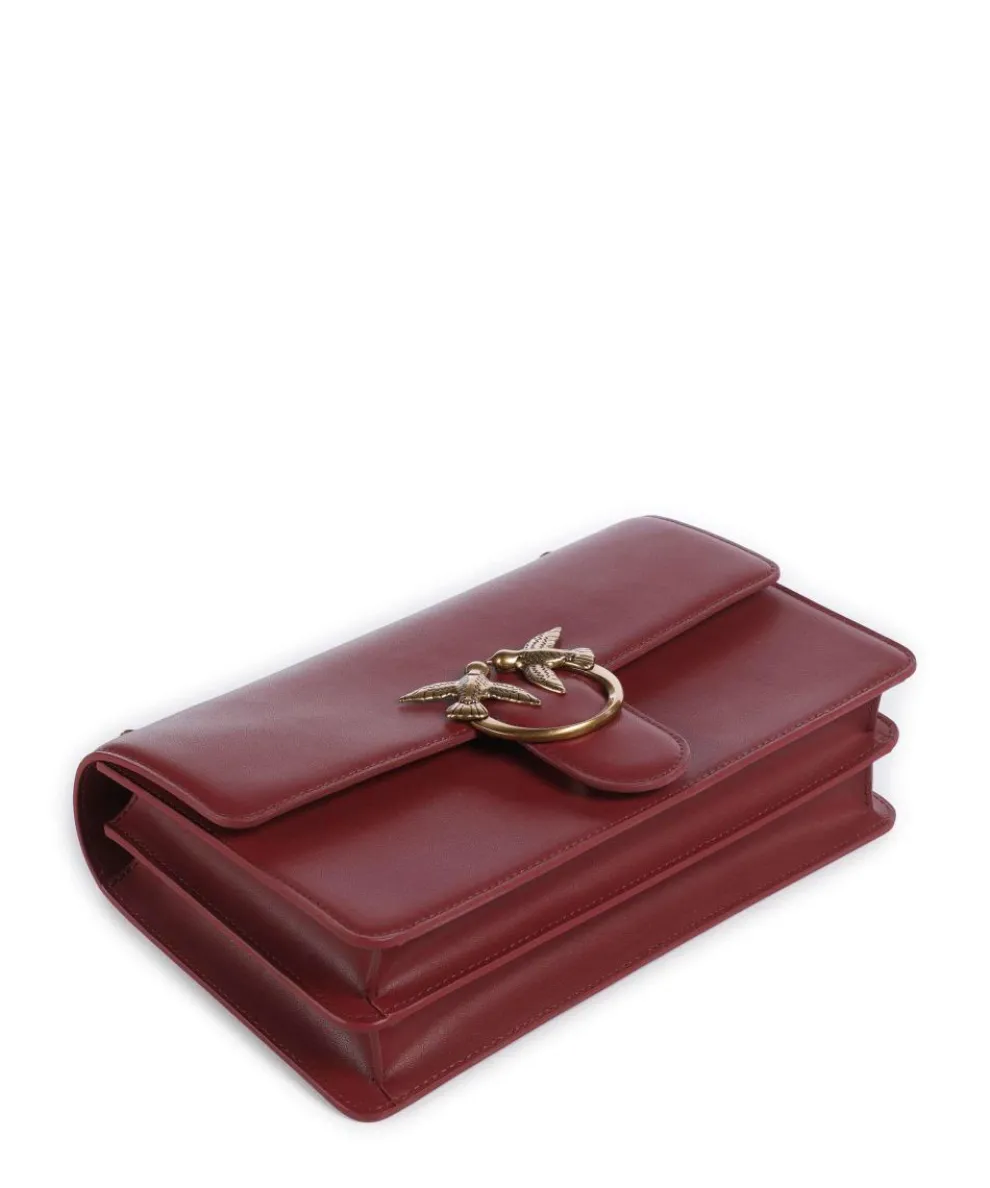 Love One Classic Schultertasche fein genarbtes Rindsleder bordeaux