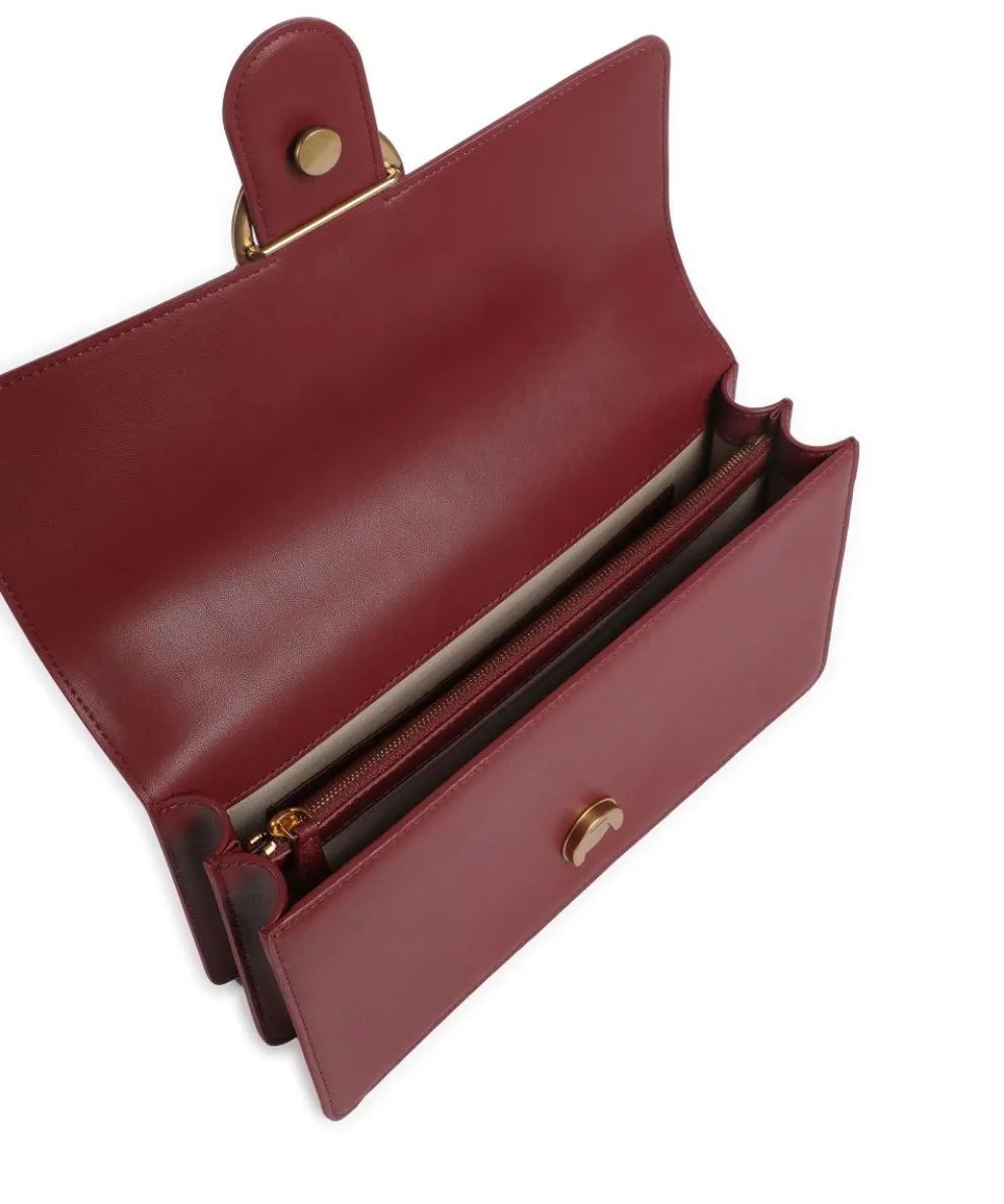 Love One Classic Schultertasche fein genarbtes Rindsleder bordeaux
