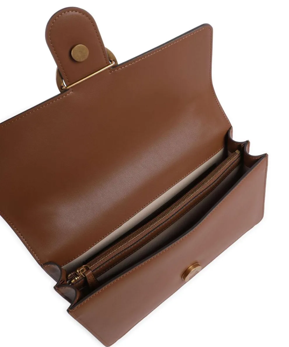 Love One Classic Schultertasche fein genarbtes Rindsleder braun