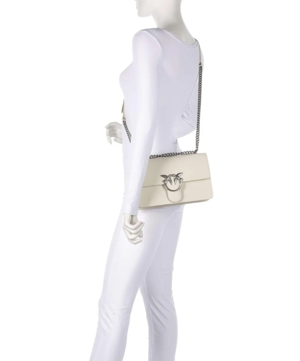 Love One Classic Schultertasche fein genarbtes Rindsleder elfenbein