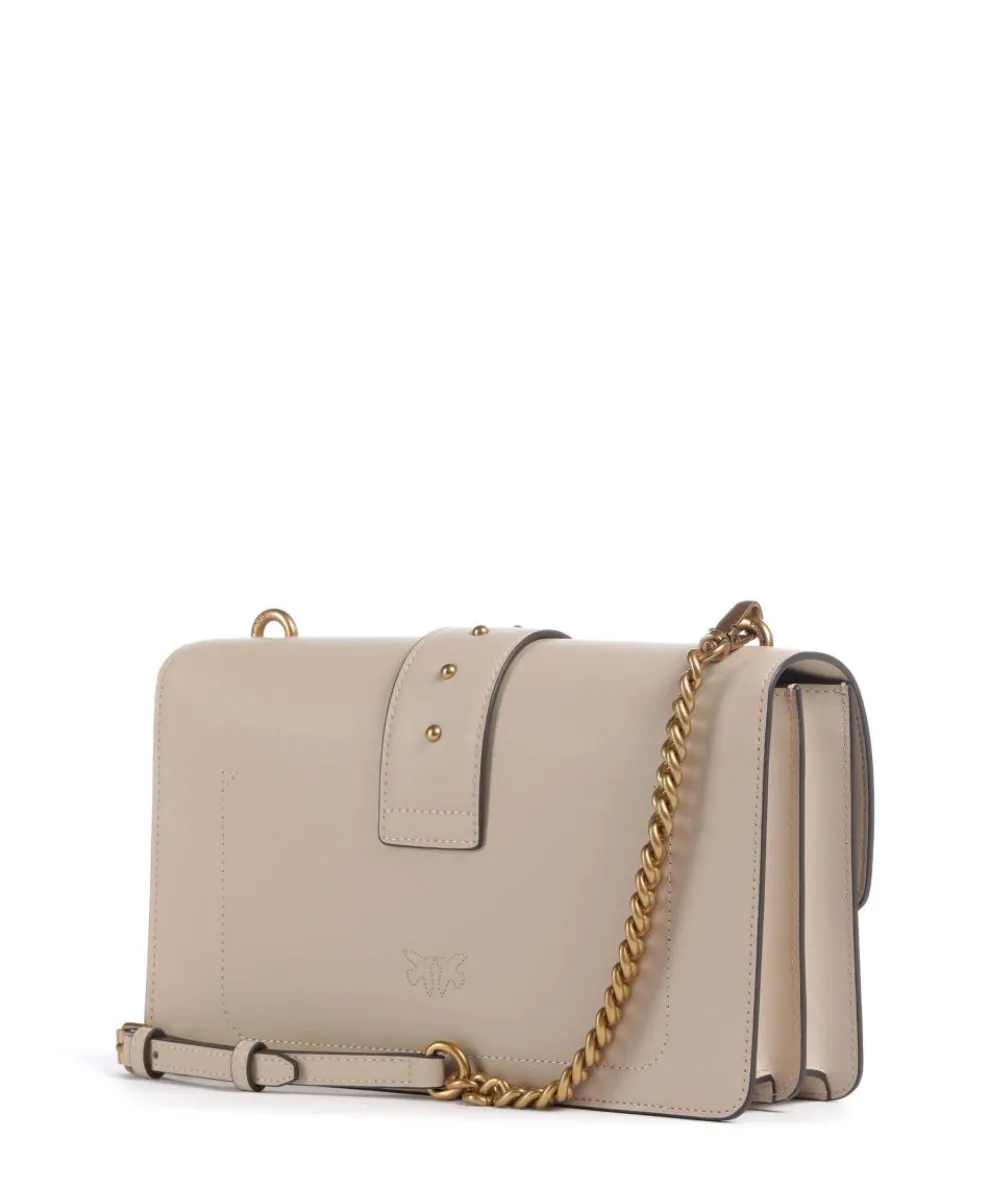 Love One Classic Umhängetasche fein genarbtes Kalbsleder hellbraun