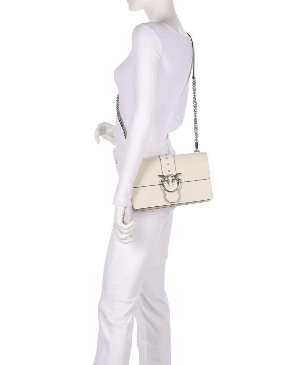 Love One Classic Umhängetasche fein genarbtes Kalbsleder creme