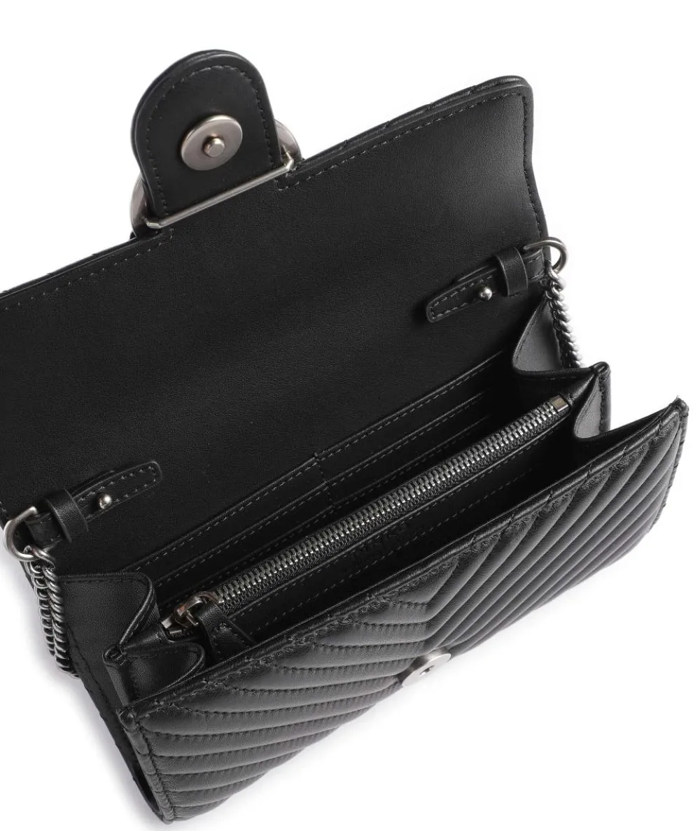 Love One Geldbörse fein genarbtes Rindsleder schwarz