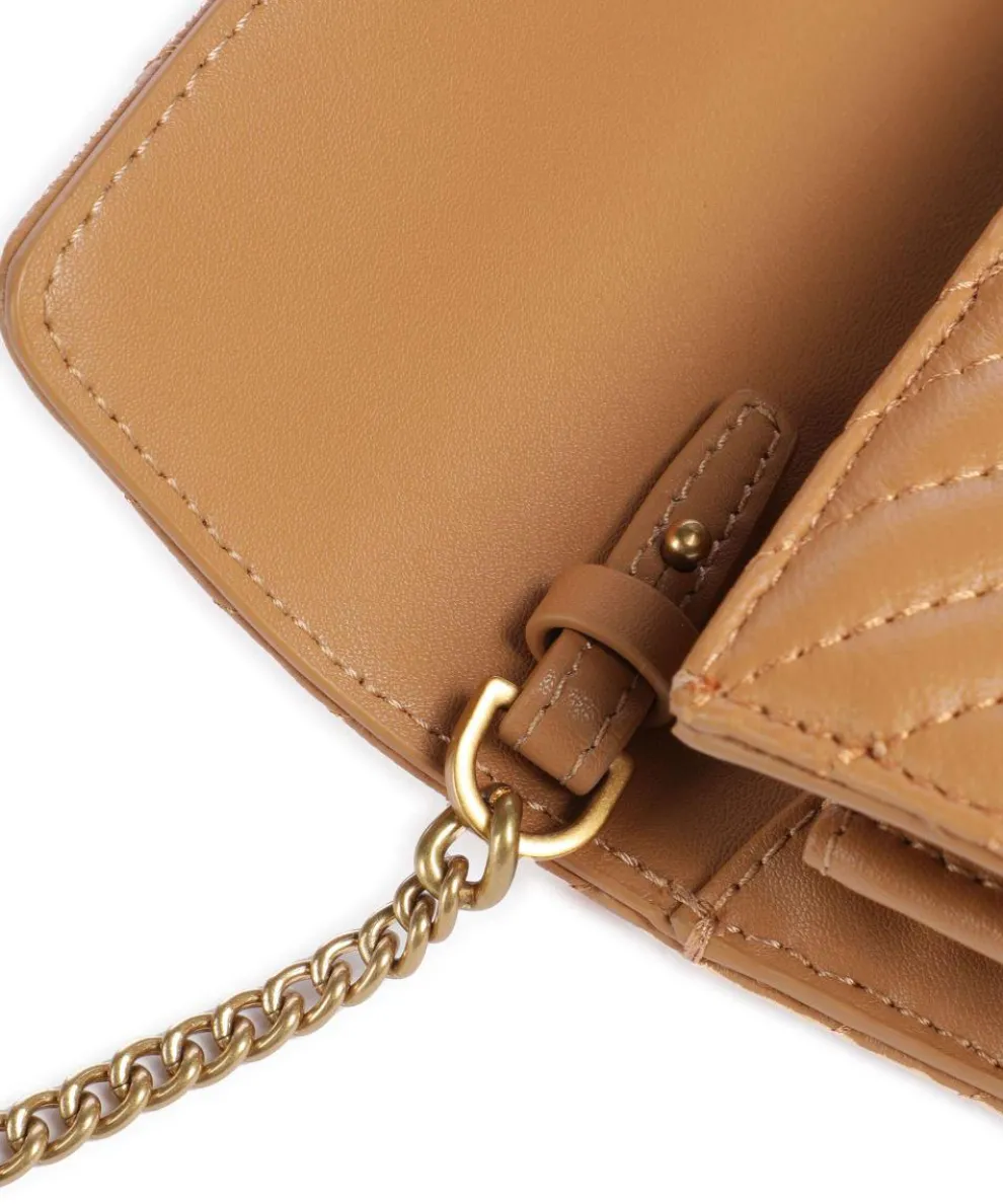 Love One Geldbörse fein genarbtes Rindsleder hellbraun