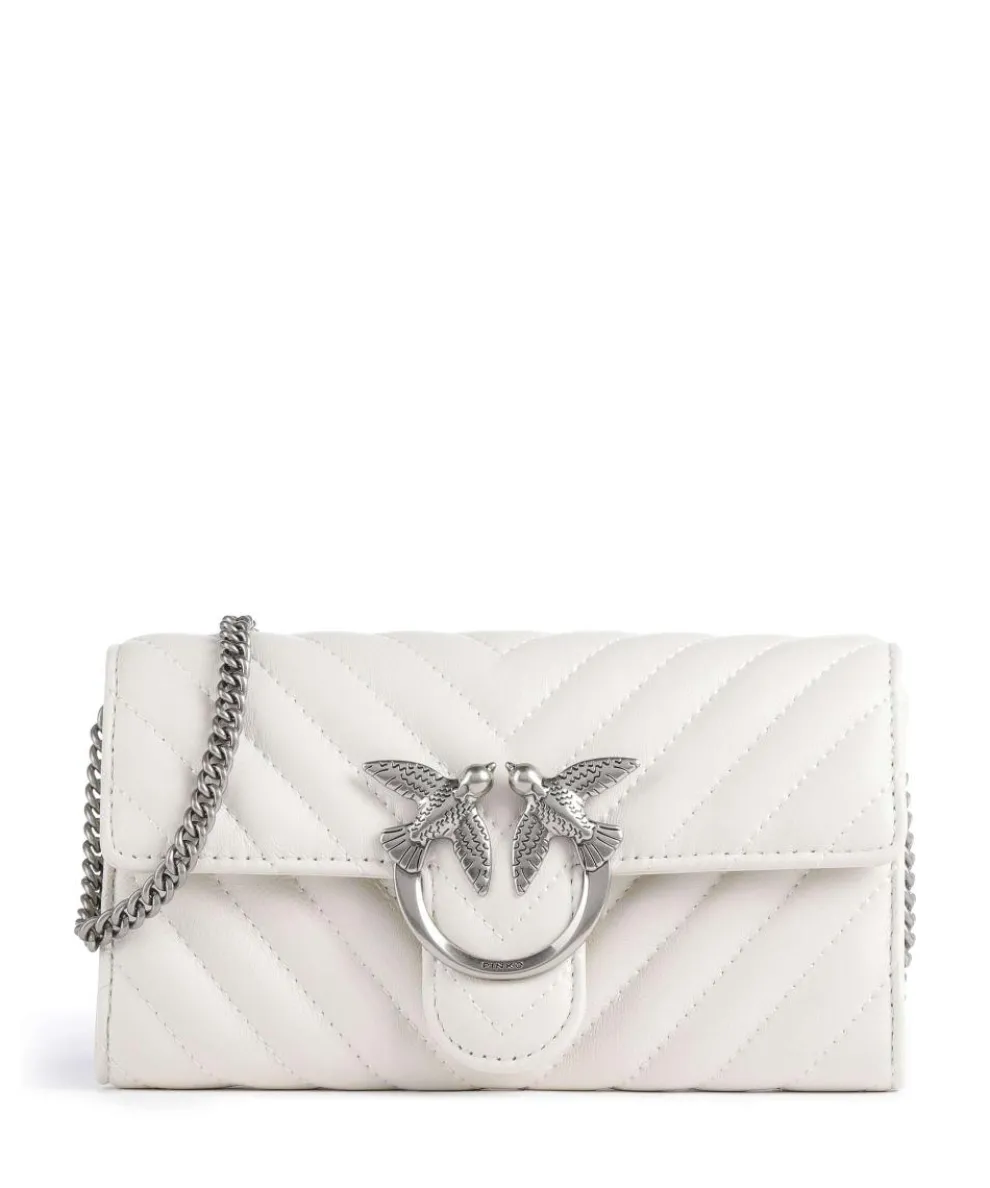 Love One Geldbörse fein genarbtes Rindsleder weiß