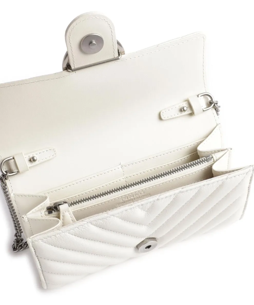 Love One Geldbörse fein genarbtes Rindsleder weiß