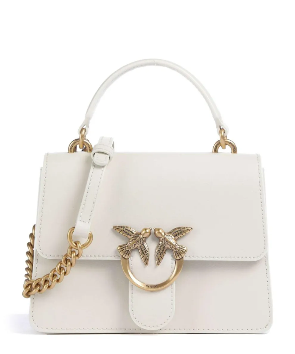 Love One Mini Umhängetasche fein genarbtes Rindsleder elfenbein