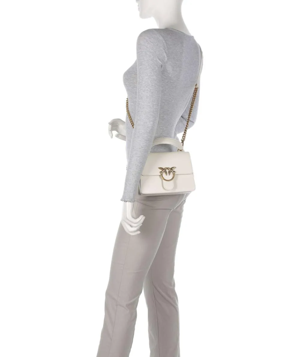 Love One Mini Umhängetasche fein genarbtes Rindsleder elfenbein