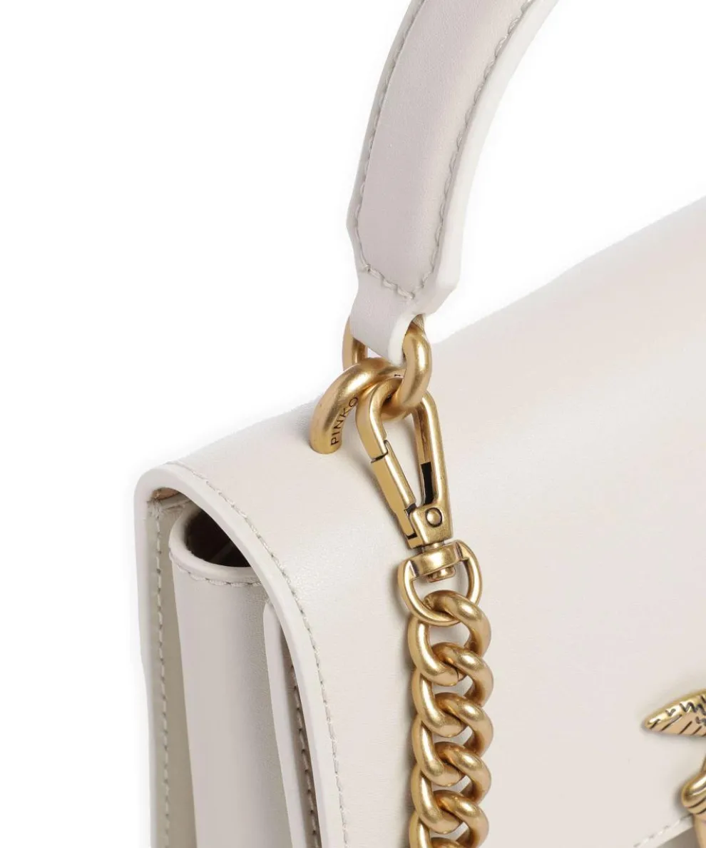 Love One Mini Umhängetasche fein genarbtes Rindsleder elfenbein