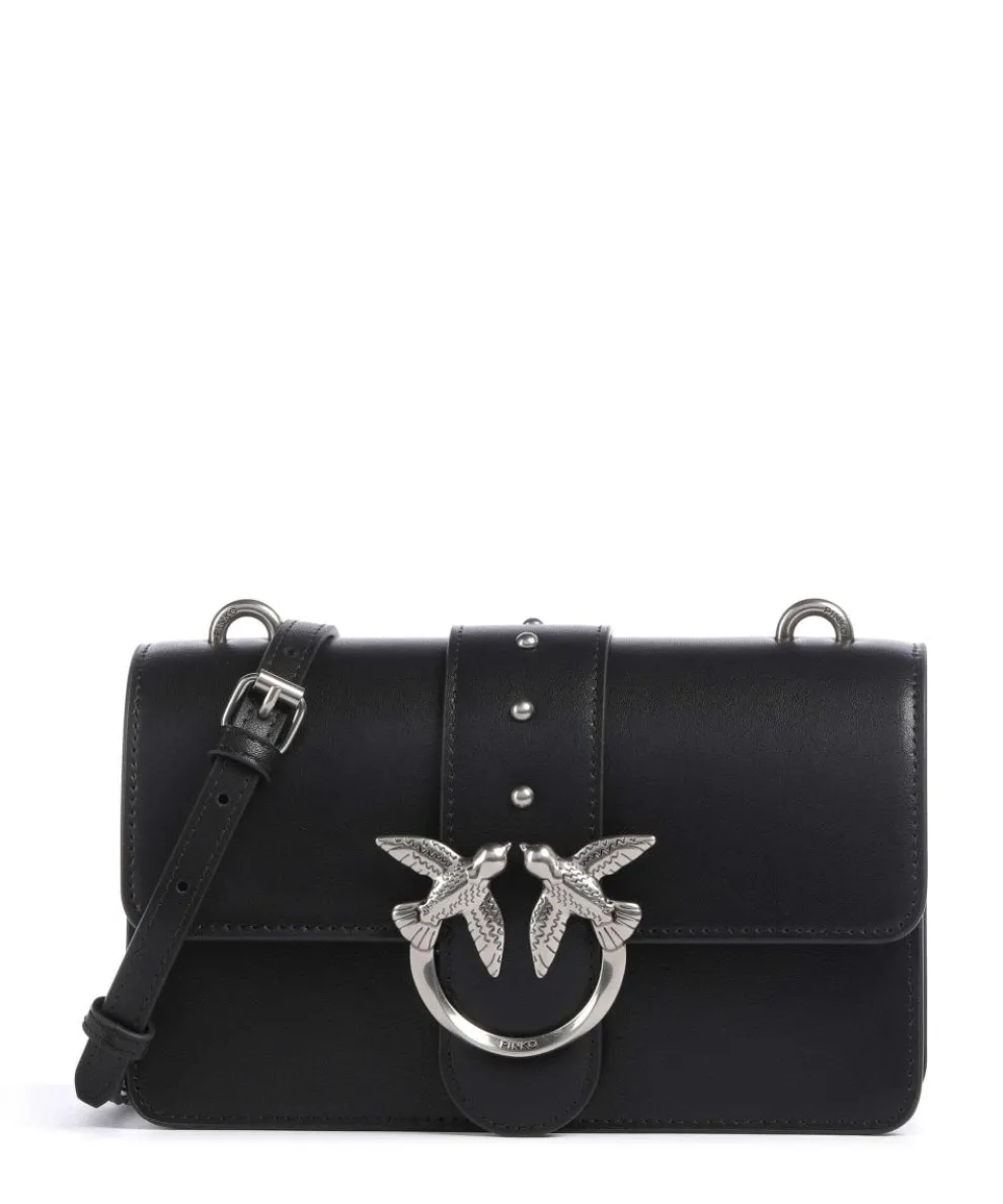 Love One Mini Umhängetasche fein genarbtes Kalbsleder schwarz