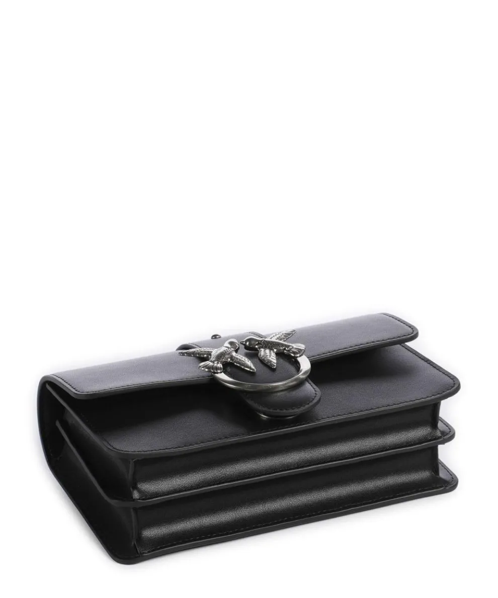 Love One Mini Umhängetasche fein genarbtes Kalbsleder schwarz